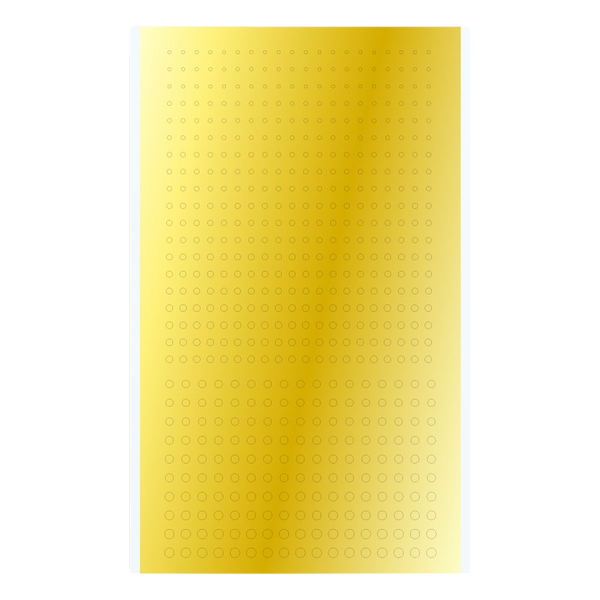 HIQParts Gold Circular Metallic Stickers (3 - 4.6mm)