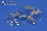 AW-140 Photo Etch Maintenance Ladders & Scaffolding (1/144 & 1/100)
