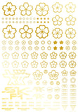 HIQParts Sakura Decal Gold
